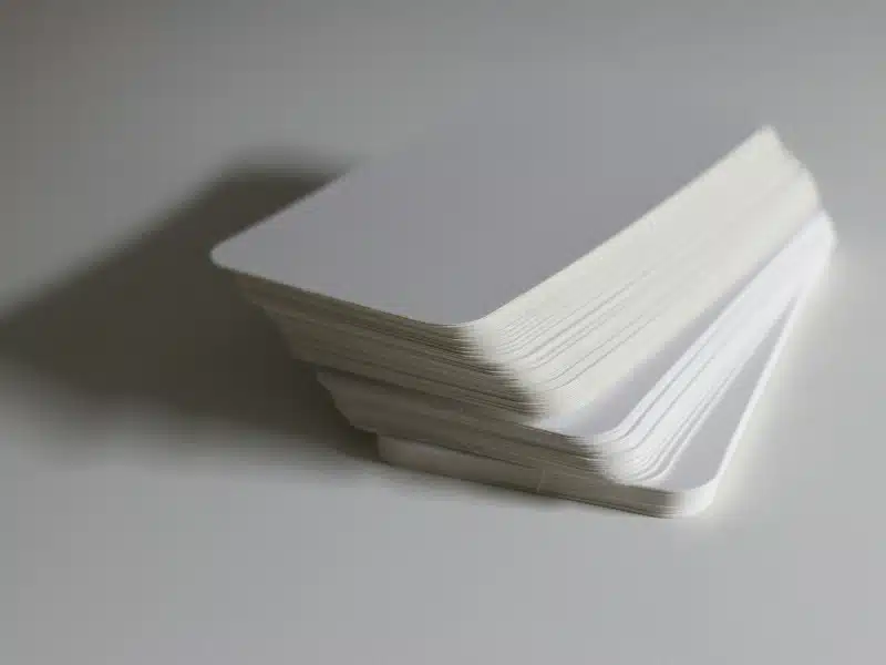 Pile de cartes de visite à imprimer
