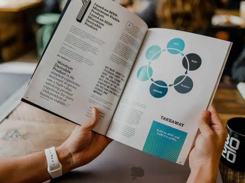 Un livre blanc imprimé à l’aide d’un PDF parfait